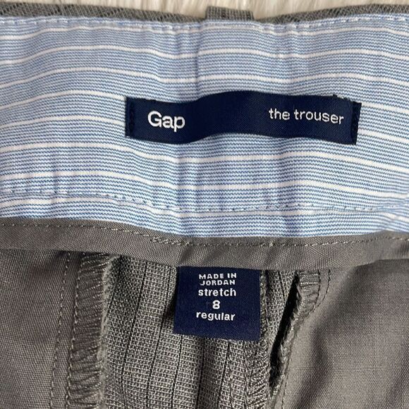 Gap Ladies Trousers, Size Stretch 8 regular, Gray with thin black lines - Picture 7 of 7